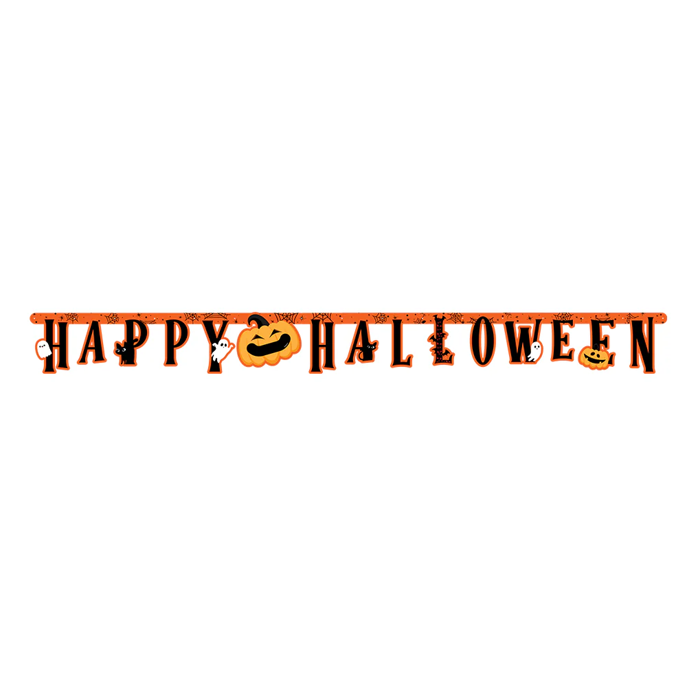 CARTEL LETRAS HAPPY HALLOWEEN FANTASMITAS