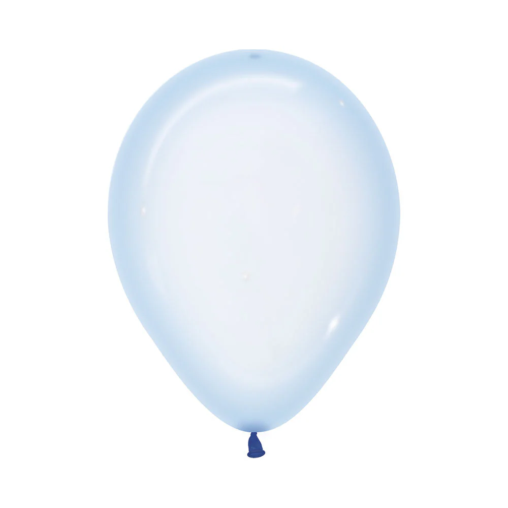 GLOBO REDONDO CRISTAL PASTEL AZUL