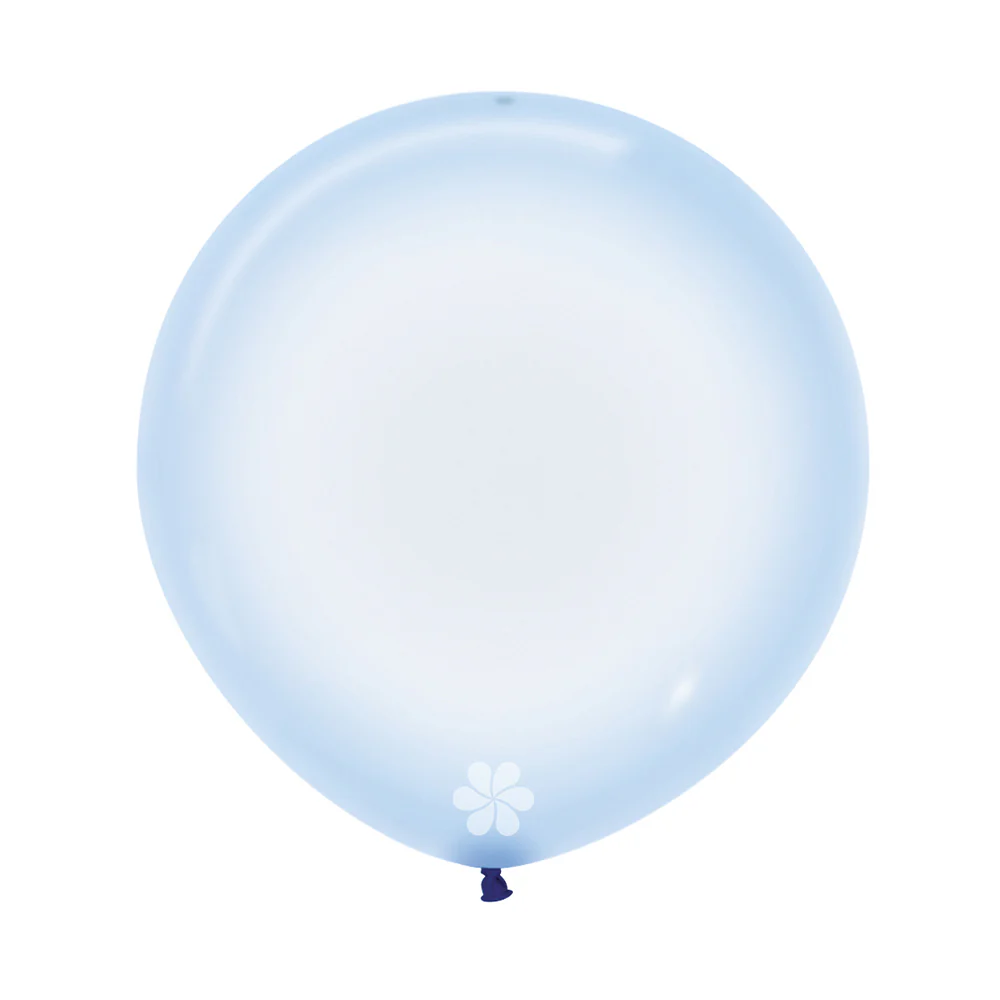 GLOBO REDONDO CRISTAL PASTEL AZUL - Image 2