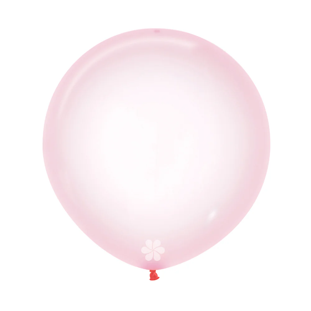 GLOBO REDONDO CRISTAL PASTEL ROSADO - Image 2