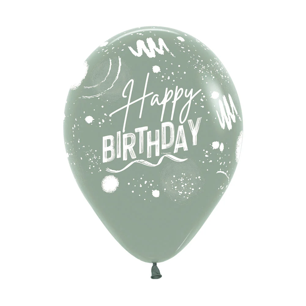 GLOBO REDONDO INFINITY® HAPPY BIRTHDAY PASTEL DUSK SURTIDO - Image 5