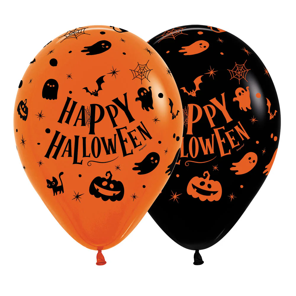 GLOBO REDONDO INFINITY® HALLOWEEN FANTASMITAS