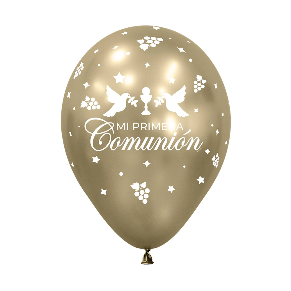 GLOBO REDONDO INFINITY® MI PRIMERA COMUNION UVAS