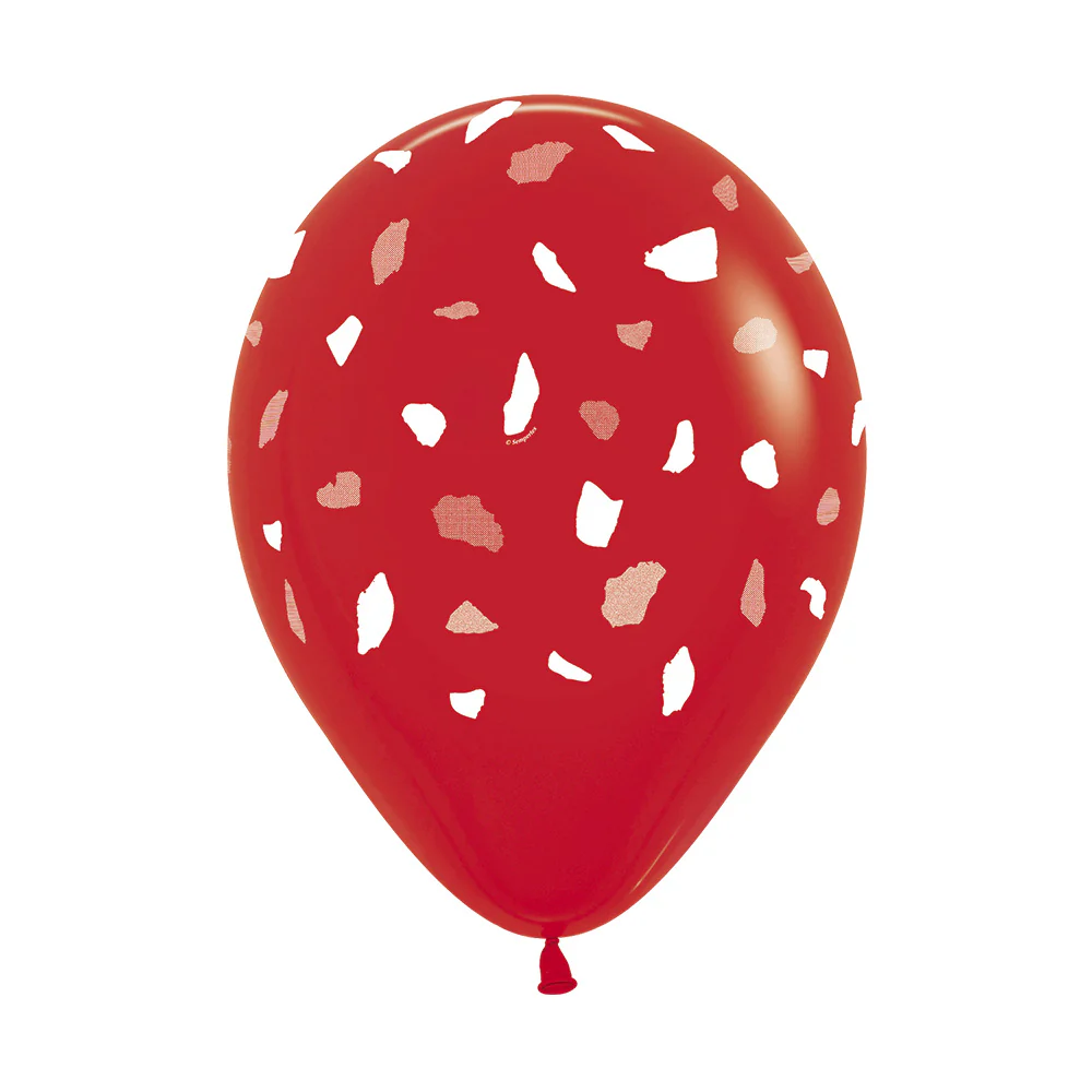 GLOBO REDONDO INFINITY® TERRAZO ROJO FASHION