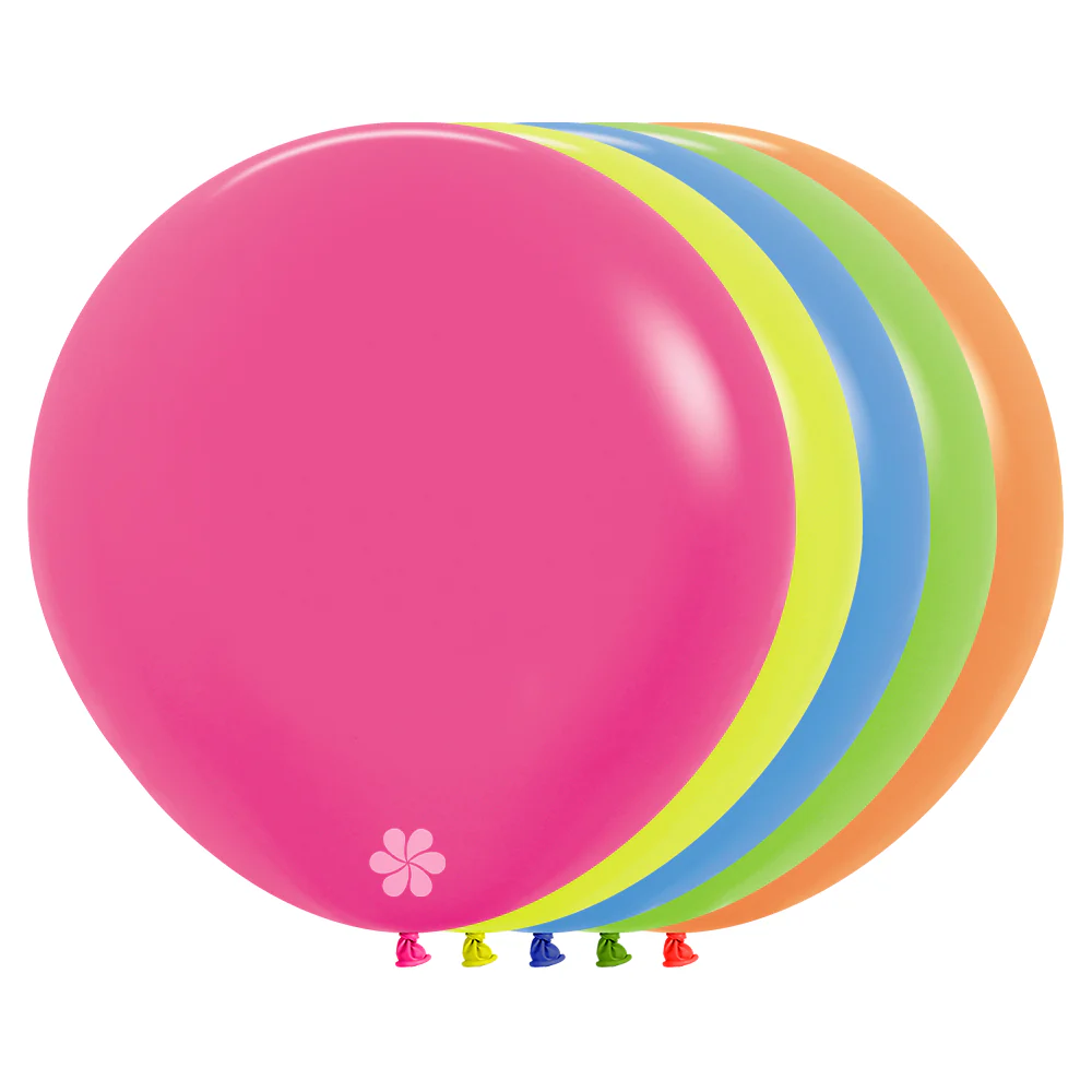 GLOBO REDONDO NEON SURTIDO
