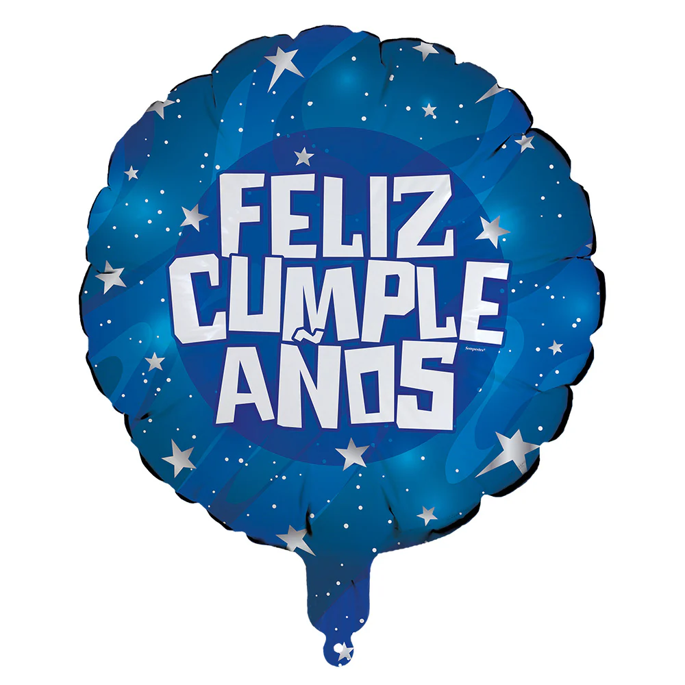 GLOBO METALIZADO AZUL GALAXY