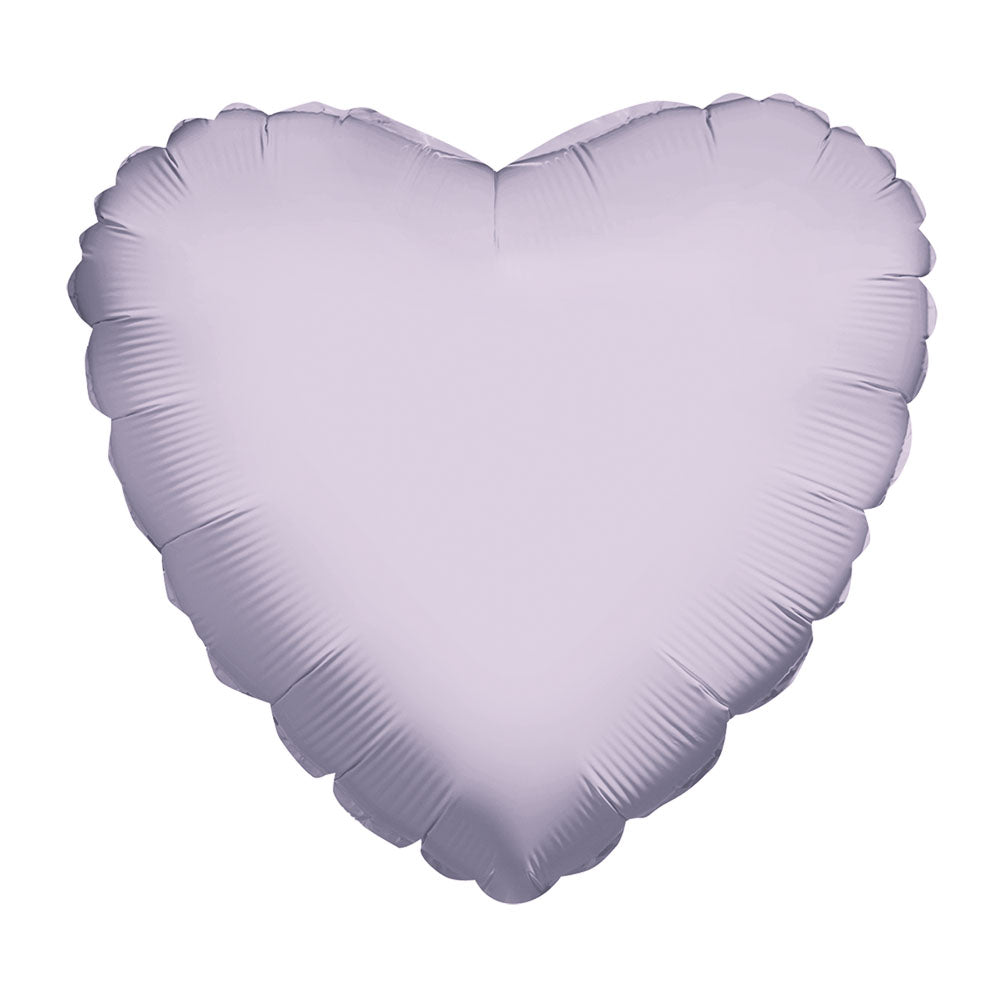 GLOBO METALIZADO CORAZON LILA PASTEL