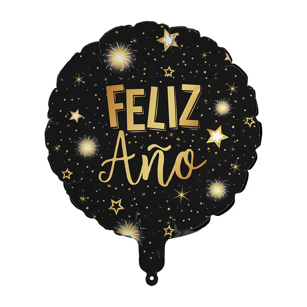 GLOBO METALIZADO FELIZ AÑO