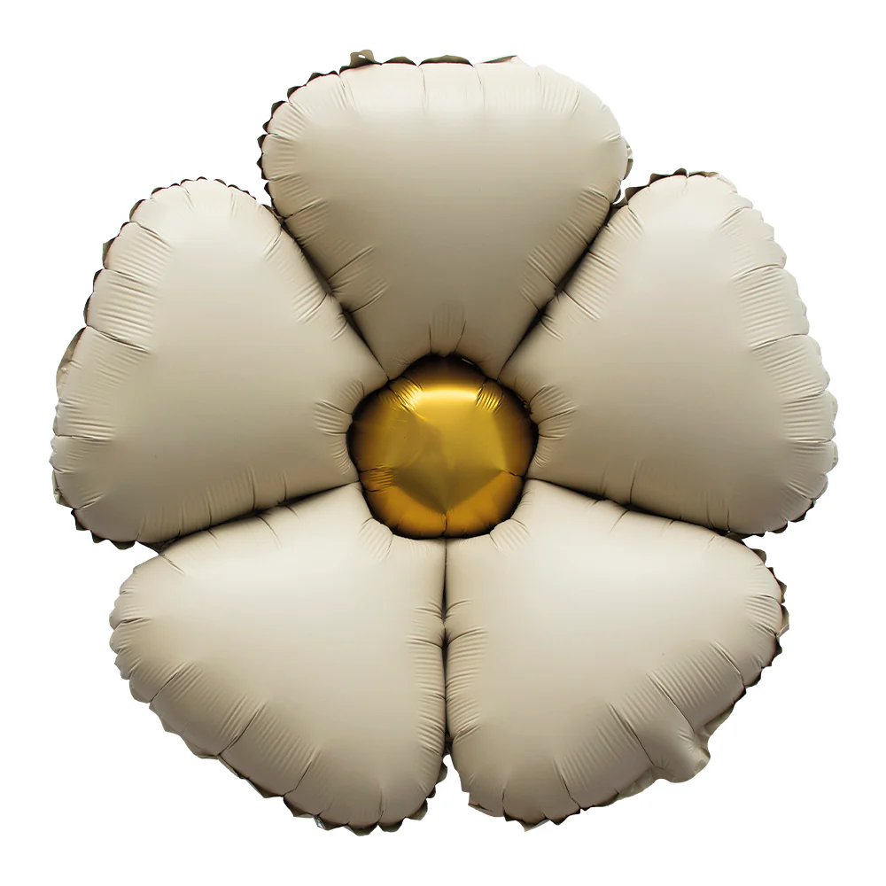 GLOBO METALIZADO FLOR LATTE