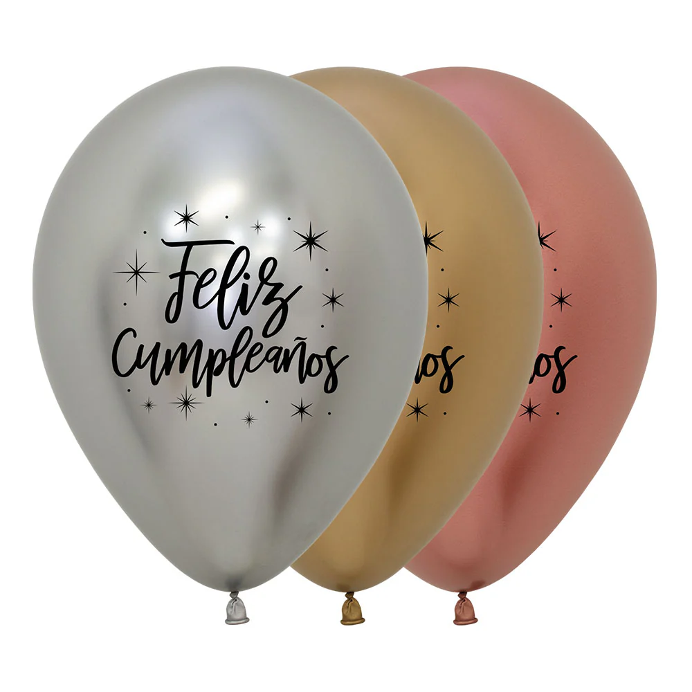 GLOBO REDONDO FASHION CUMPLEAÑOS RADIANTE