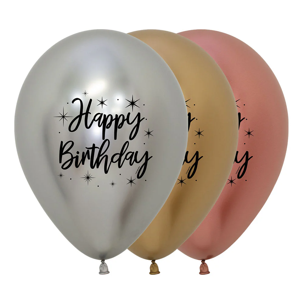 GLOBO REDONDO HAPPY BIRTHDAY RADIANTE
