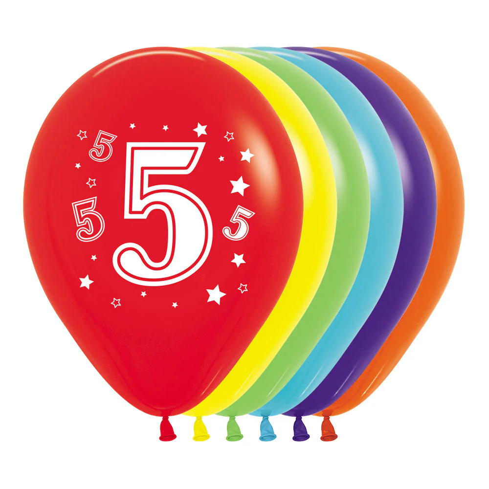 GLOBO REDONDO NUMERO 5