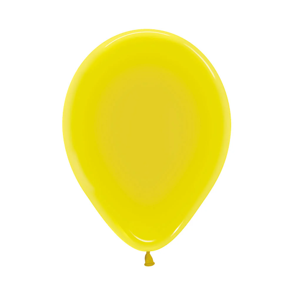 GLOBO REDONDO CRISTAL AMARILLO