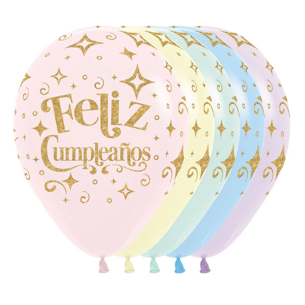 GLOBO INFINITY® FELIZ CUMPLEAÑOS DIAMANTE