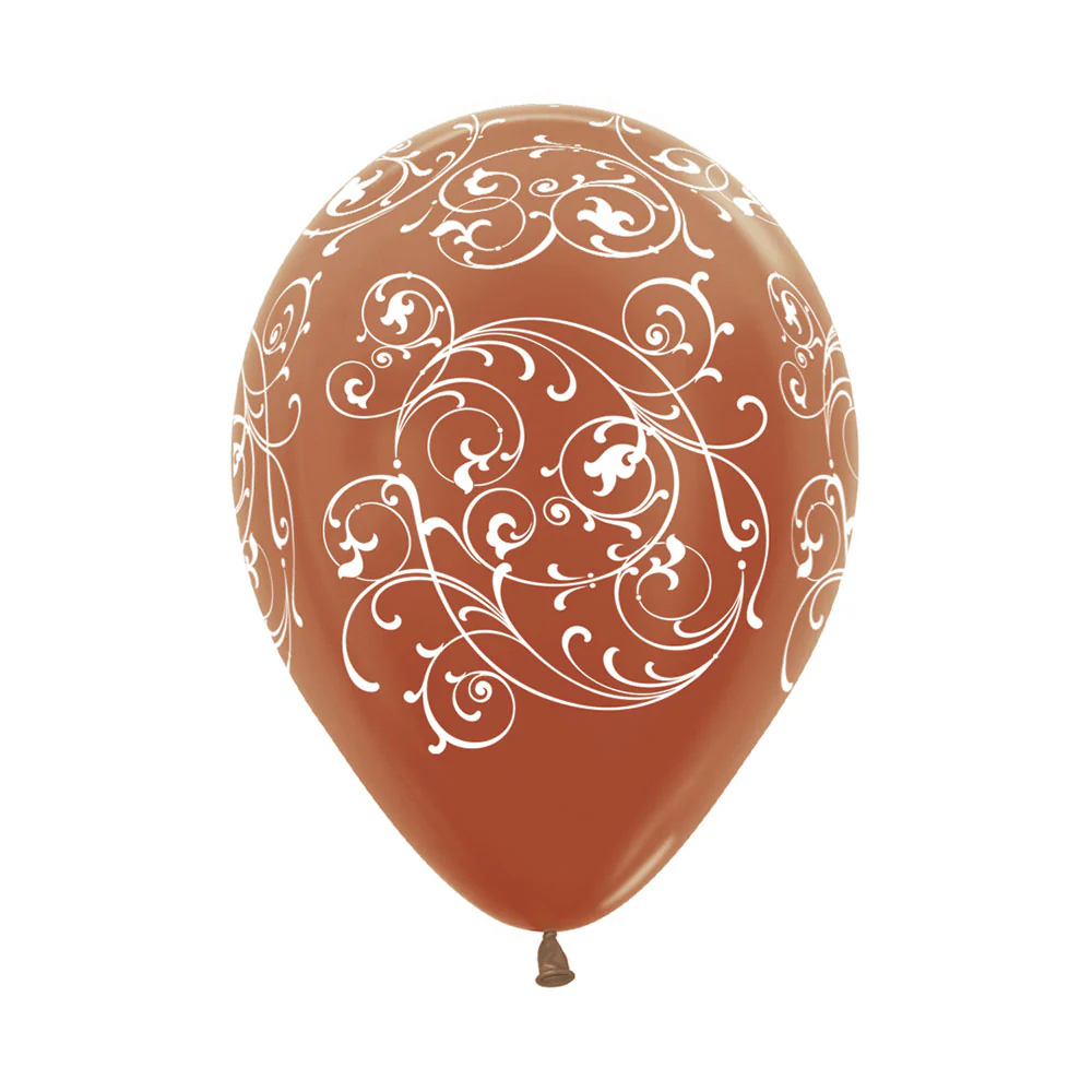 GLOBO REDONDO INFINITY® FILIGREE METAL COBRE