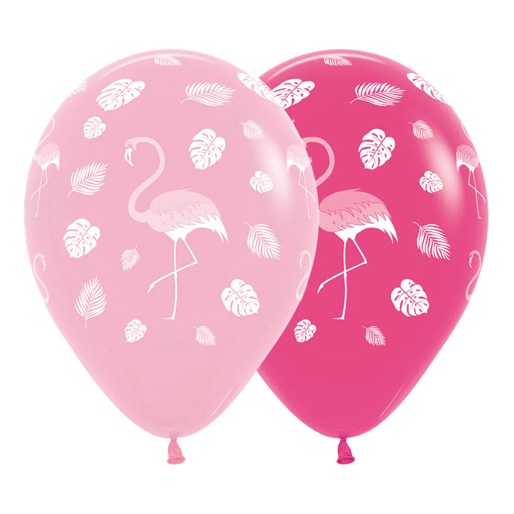 GLOBO REDONDO INFINITY® FLAMINGO FASHION SURTIDO