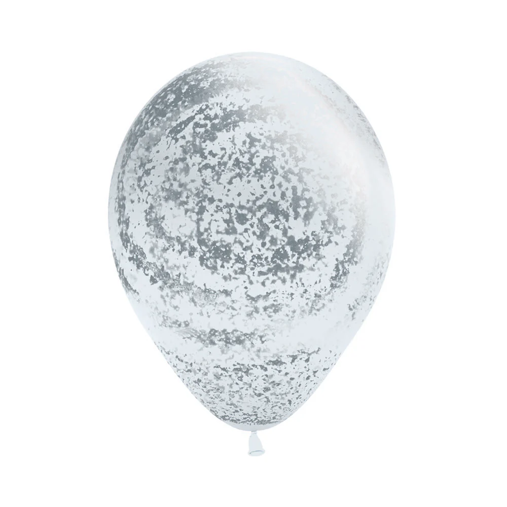 GLOBO REDONDO INFINITY® METALINK PLATA GRAFFITI FASHION BLANCO