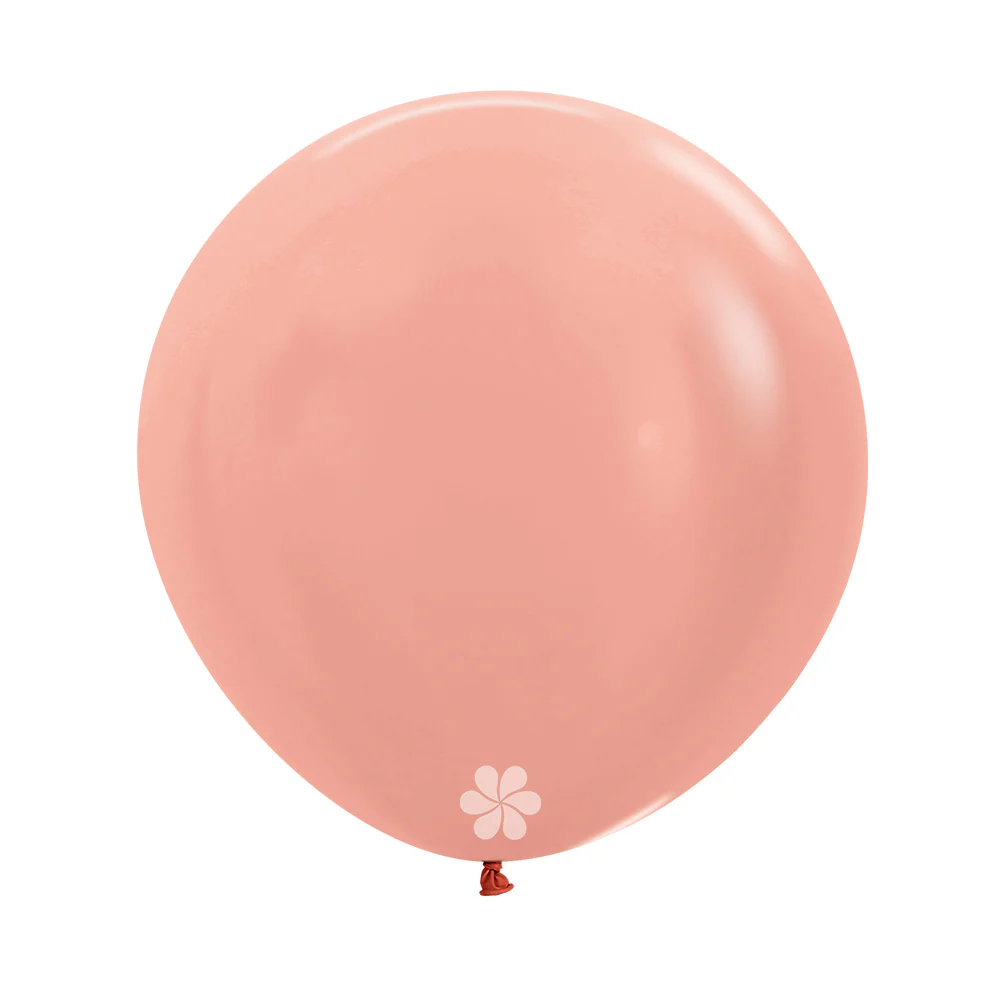 GLOBO REDONDO METAL DORADO ROSA - Image 3