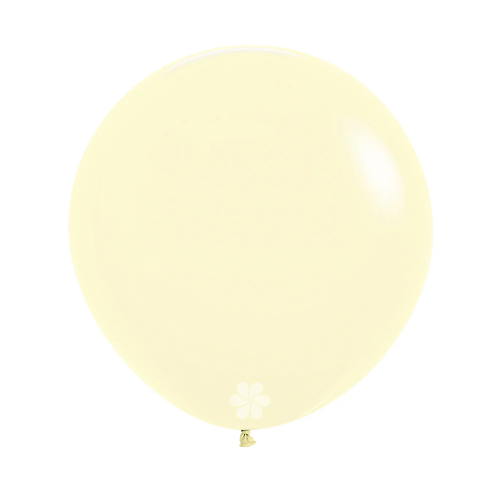 GLOBO REDONDO PASTEL MATE AMARILLO - Image 3