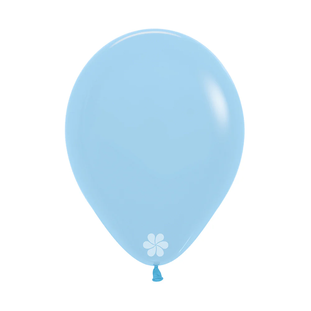 GLOBO REDONDO PASTEL MATE AZUL