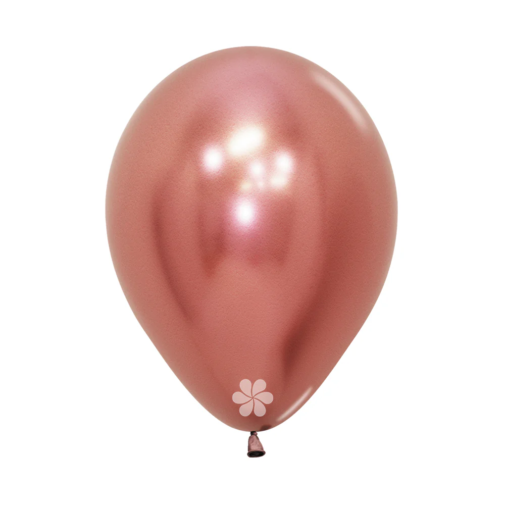 GLOBO REDONDO REFLEX DORADO ROSA