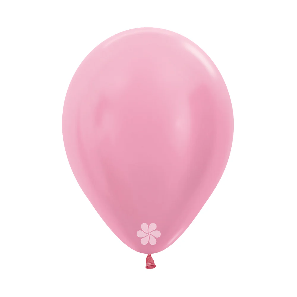 GLOBO REDONDO SATIN ROSADO