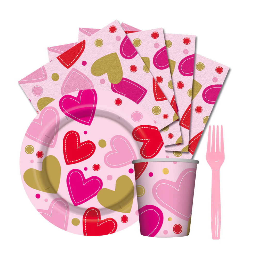 KIT DESECHABLE CORAZONES SURTIDOS