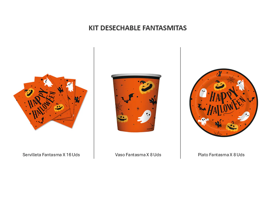 KIT DESECHABLE FANTASMITAS