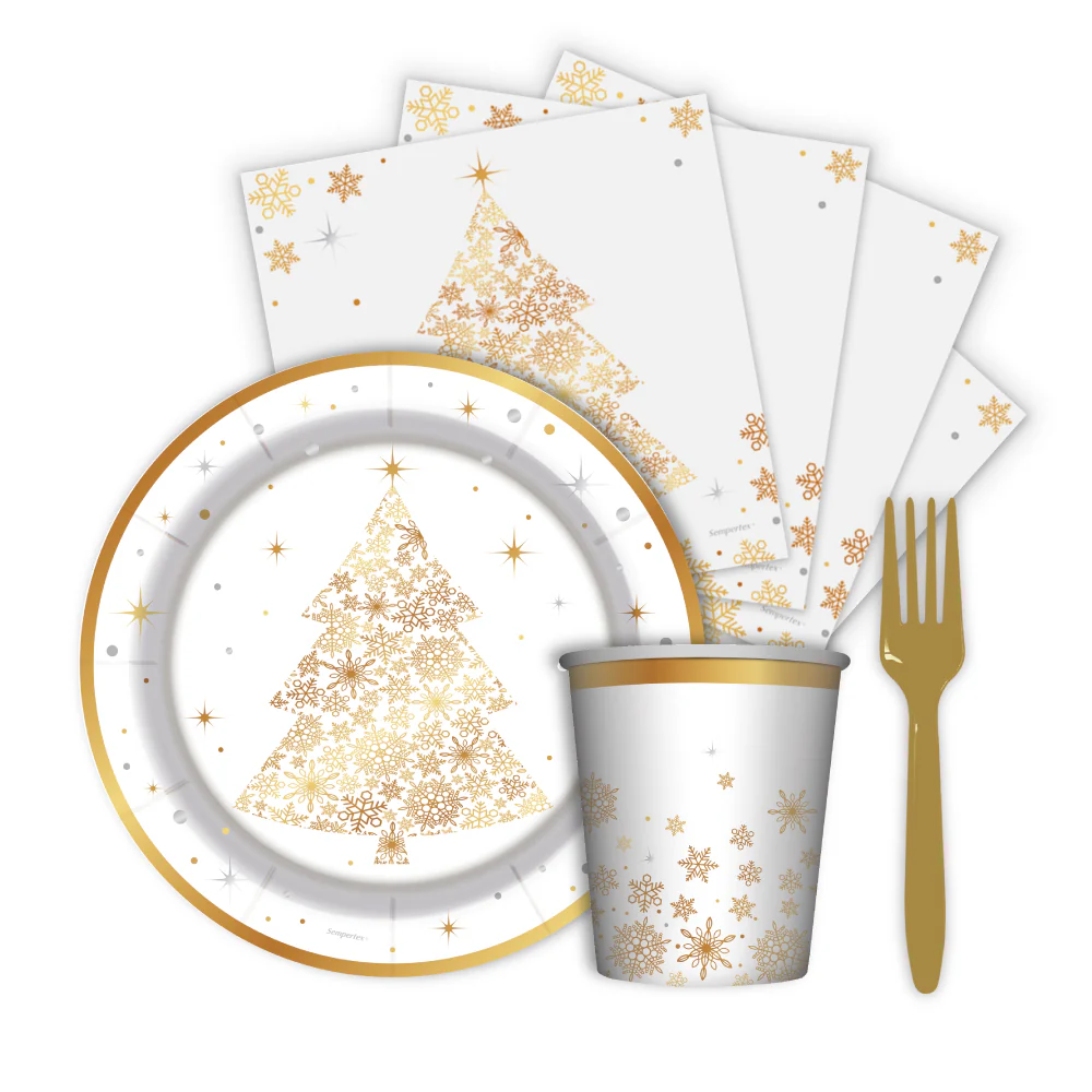 KIT DESECHABLES INVIERNO DORADO