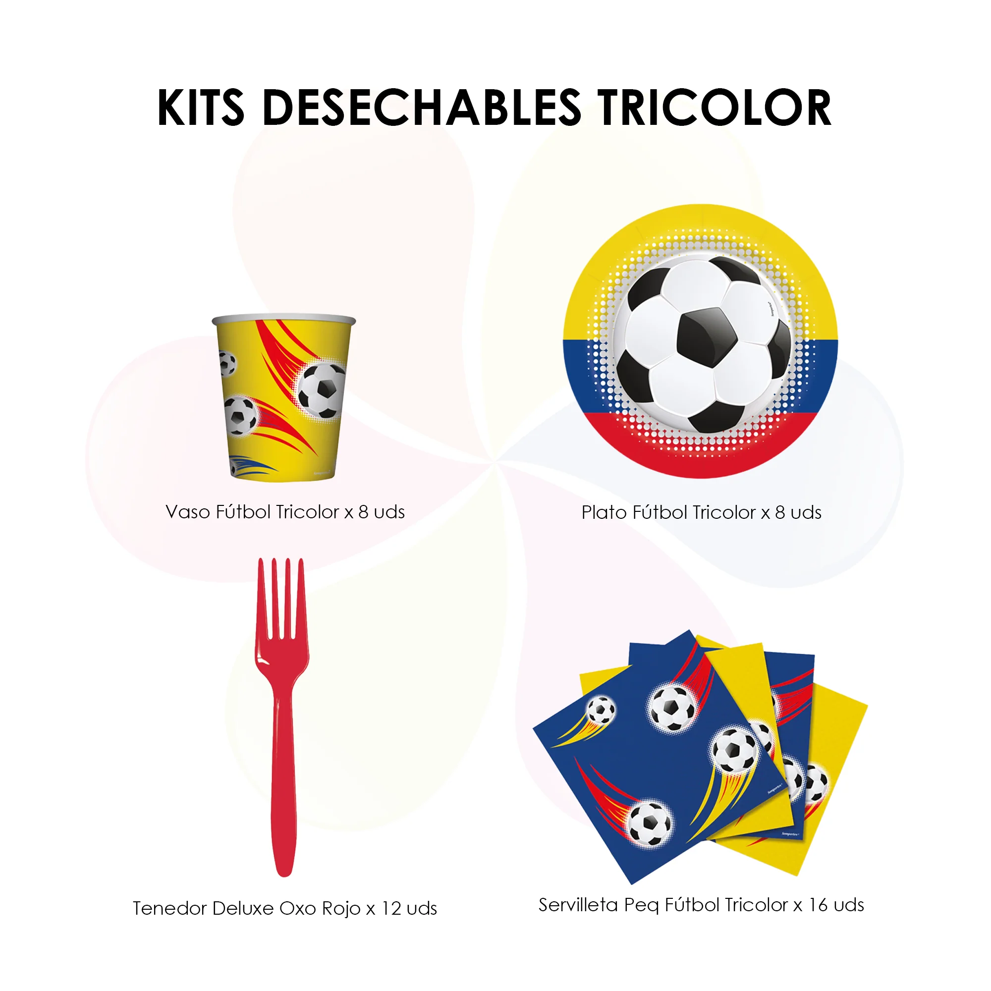 KITS DESECHABLES TRICOLOR
