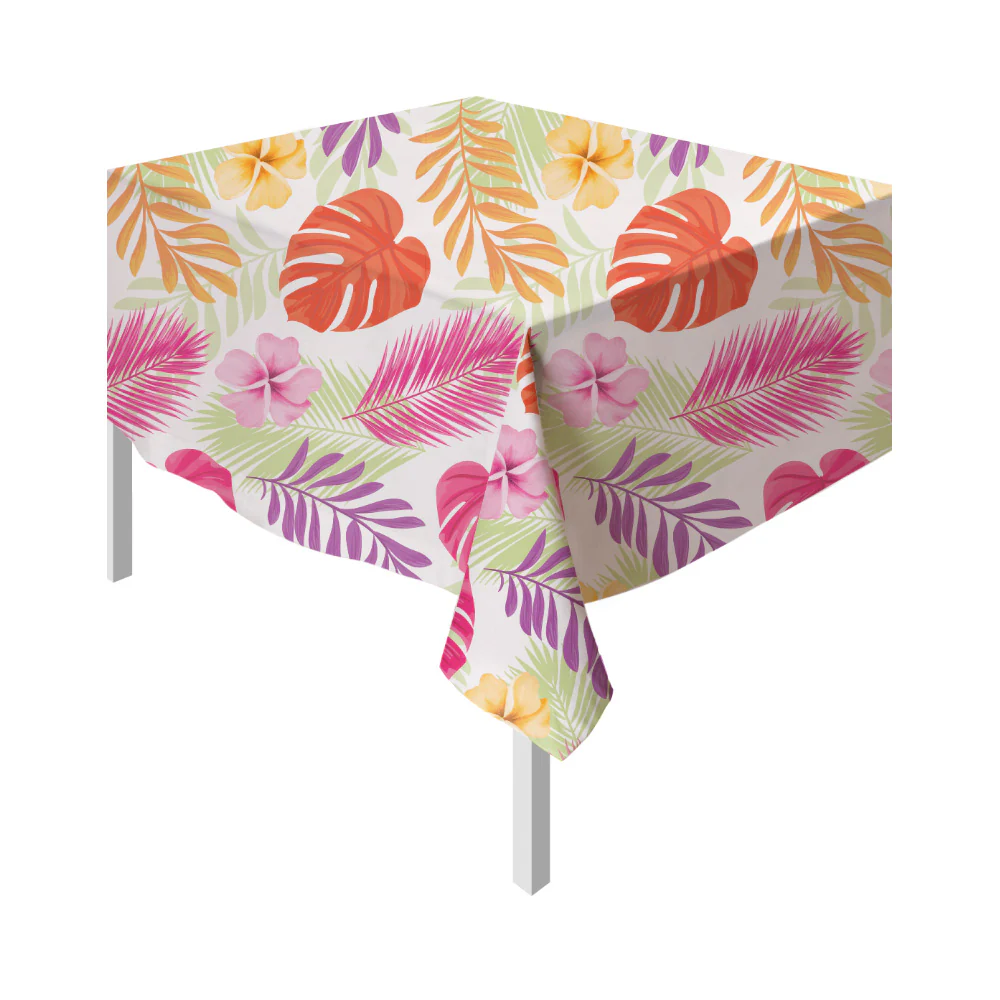 MANTEL PEVA RECTANGULAR PARAÍSO TROPICAL