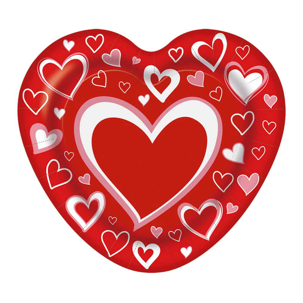 PLATO EN FORMA DE CORAZON