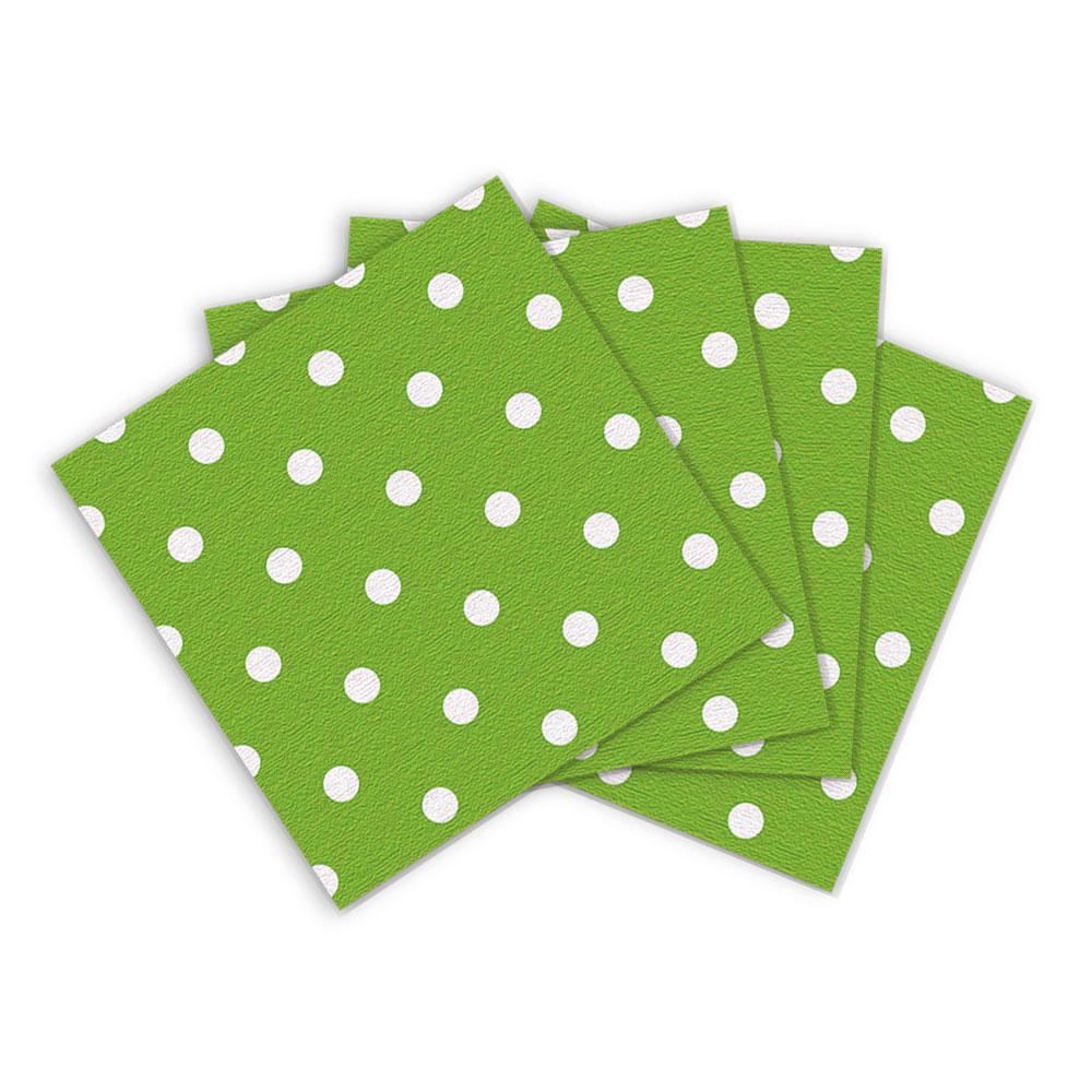 SERVILLETA POLKA VERDE LIMA
