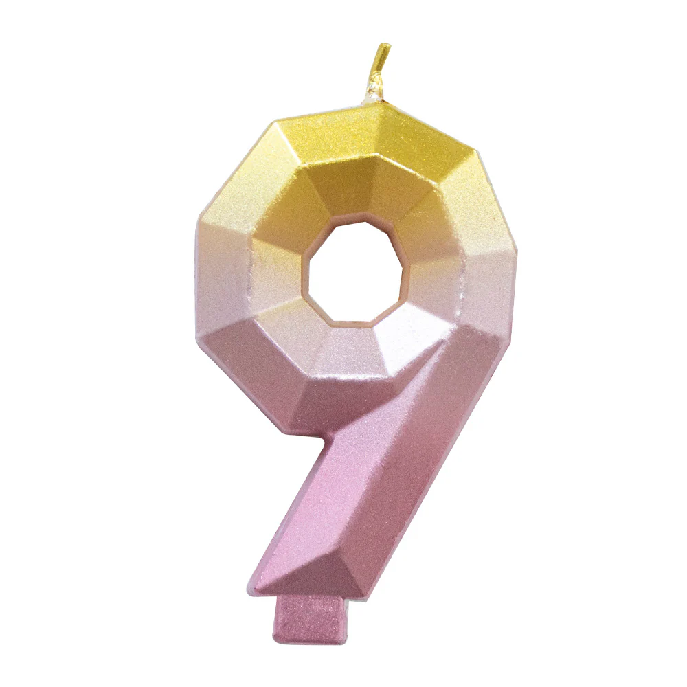 VELA NUMERICA DEGRADADA ROSA-DORADO - Image 10