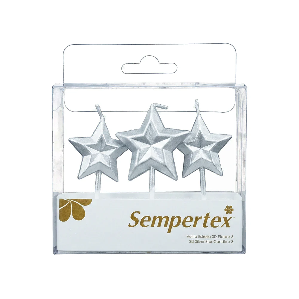 VELITA ESTRELLA 3D PLATA